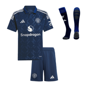 Kid's Manchester United Away  Soccer Jersey Kit(Jersey+Shorts+Socks) 2024/25 Top Soccer Jerseys Store