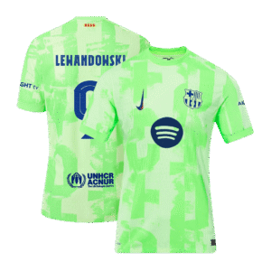 Player Version LEWANDOWSKI #9 Barcelona Third Away  Soccer Jersey 2024/25- UCL?Spotify Logo Without Text? Top Soccer Jerseys Store