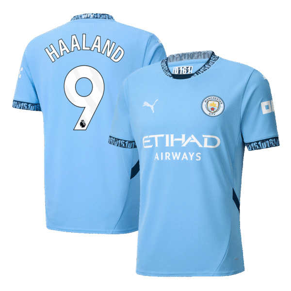 HAALAND #9 Manchester City Home  Soccer Jersey 2024/25 Top Soccer Jerseys Store