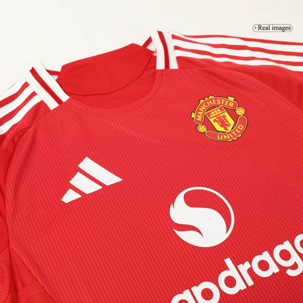 Player Version B.FERNANDES #8 Manchester United Home  Soccer Jersey 2024/25 Top Soccer Jerseys Store