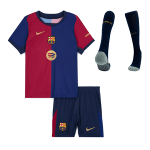 Kid's Barcelona Home  Soccer Jersey Kit(Jersey+Shorts+Socks) 2024/25-Spotify Logo Without Text Top Soccer Jerseys Store
