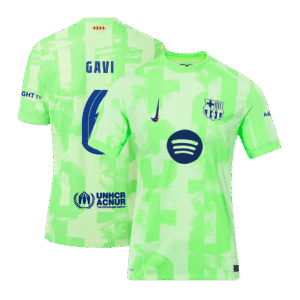 Player Version GAVI #6 Barcelona Third Away  Soccer Jersey 2024/25- UCL?Spotify Logo Without Text? Top Soccer Jerseys Store