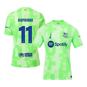 Player Version RAPHINHA #11 Barcelona Third Away  Soccer Jersey 2024/25 - UCL Top Soccer Jerseys Store