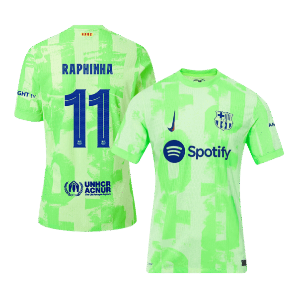 Player Version RAPHINHA #11 Barcelona Third Away  Soccer Jersey 2024/25 - UCL Top Soccer Jerseys Store