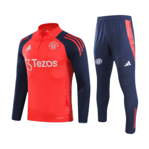 Manchester United Zipper Sweatshirt Kit(Top+Pants) 2024/25 Top Soccer Jerseys Store