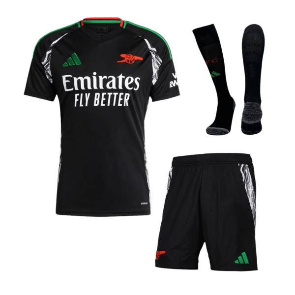 Arsenal Away  Soccer Jersey Kit(Jersey+Shorts+Socks) 2024/25 Top Soccer Jerseys Store