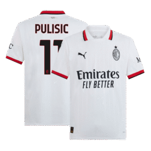 PULISIC #11 AC Milan Away  Soccer Jersey 2024/25 Top Soccer Jerseys Store