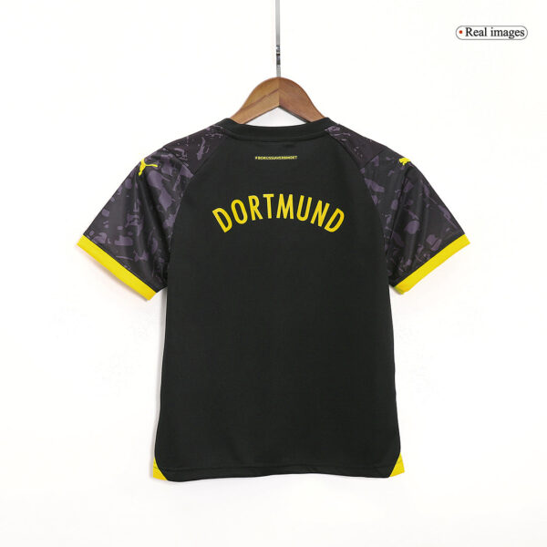 Kid's Borussia Dortmund Away  Soccer Jersey Kit(Jersey+Shorts) 2023/24 Top Soccer Jerseys Store