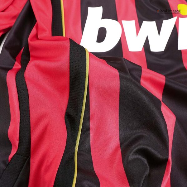 Retro MALDINI #3 2006/07 AC Milan Home Long Sleeve  Soccer Jersey Top Soccer Jerseys Store
