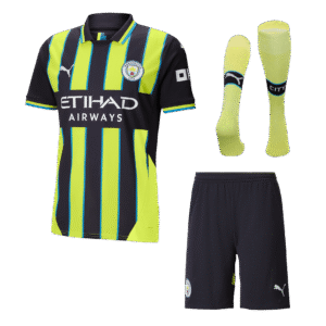 Manchester City Away  Soccer Jersey Kit(Jersey+Shorts+Socks) 2024/25 Top Soccer Jerseys Store