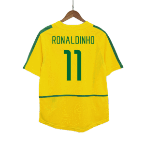 Retro RONALDINHO #11 2002/03 Brazil Home  Soccer Jersey Top Soccer Jerseys Store