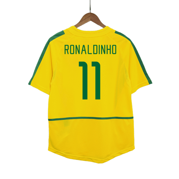 Retro RONALDINHO #11 2002/03 Brazil Home  Soccer Jersey Top Soccer Jerseys Store