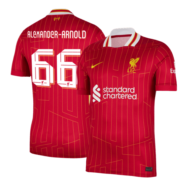 ALEXANDER-ARNOLD #66 Liverpool Home  Soccer Jersey 2024/25 - UCL Top Soccer Jerseys Store