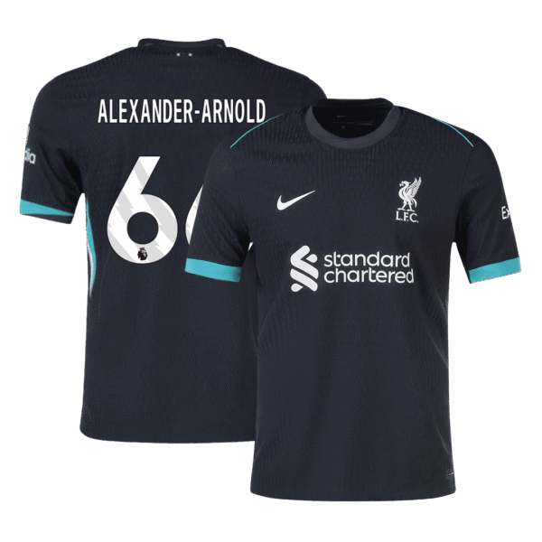 Player Version ALEXANDER-ARNOLD #66 Liverpool Away  Soccer Jersey 2024/25 Top Soccer Jerseys Store