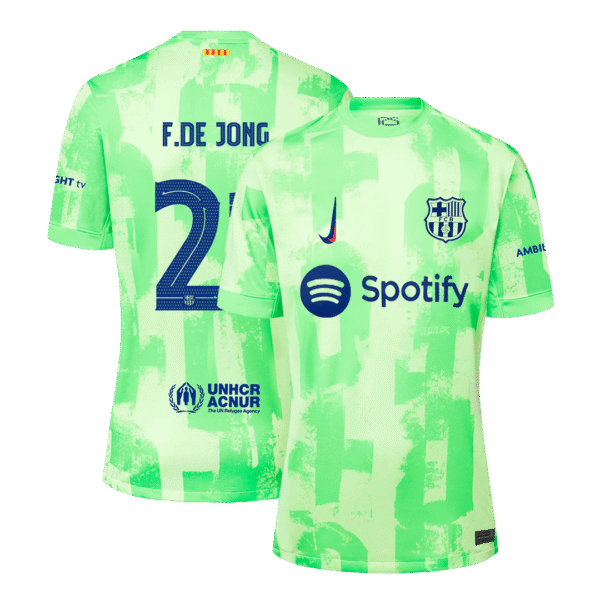F.DE JONG #21 Barcelona Third Away  Soccer Jersey 2024/25- UCL Top Soccer Jerseys Store