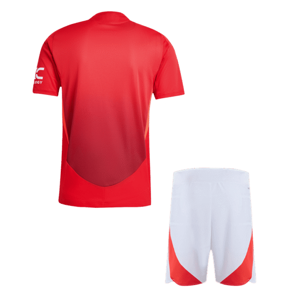 Player Version Manchester United Home  Soccer Jersey Kit(Jersey+Shorts) 2024/25 Top Soccer Jerseys Store