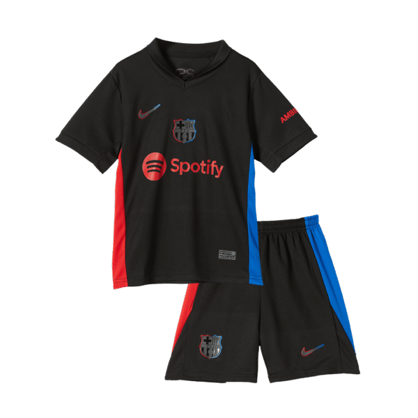 Kid's Barcelona Away  Soccer Jersey Kit(Jersey+Shorts) 2024/25 Top Soccer Jerseys Store