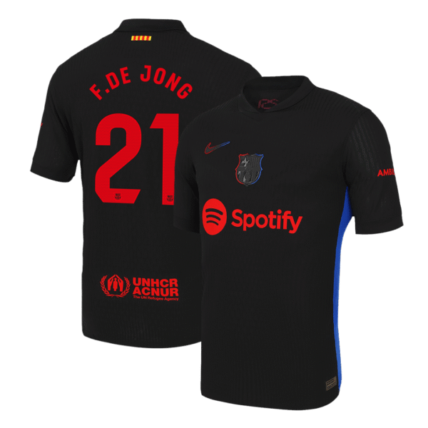 Player Version F.DE JONG #21 Barcelona Away  Soccer Jersey 2024/25 Top Soccer Jerseys Store