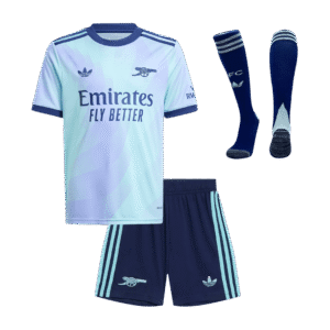 Kid's Arsenal Third Away  Soccer Jersey Kit(Jersey+Shorts+Socks) 2024/25 Top Soccer Jerseys Store