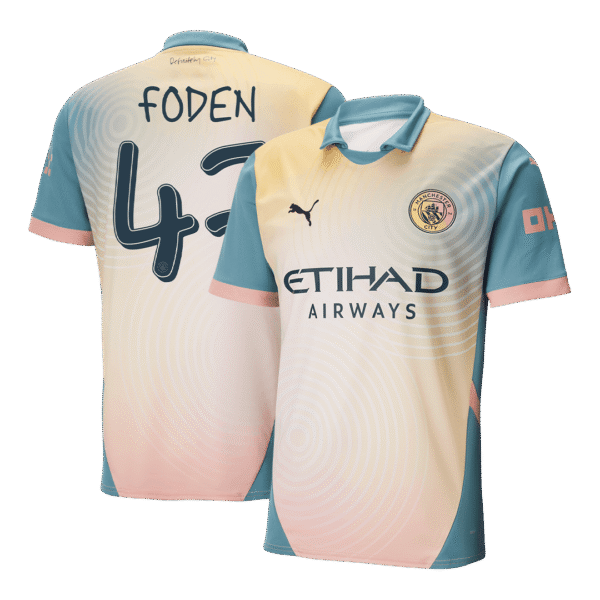 FODEN #47 Manchester City Fourth Away  Soccer Jersey 2024/25 - Definitely City Top Soccer Jerseys Store