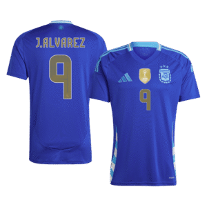 J.ALVAREZ #9 Argentina Away  Soccer Jersey 2024 Top Soccer Jerseys Store