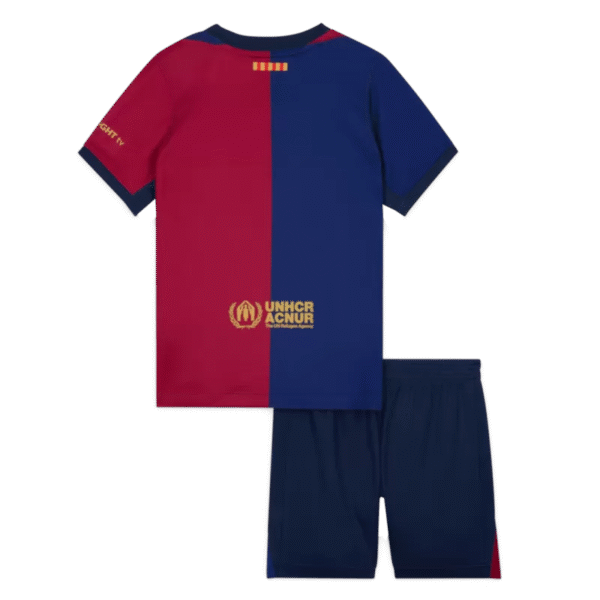 Kids  Barcelona X Travis Scott Home Soccer Jerseys Kit 2024/25 - Image 2