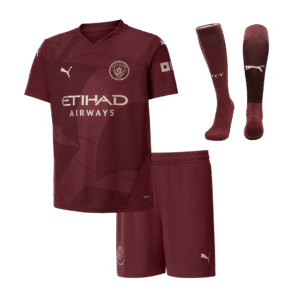 Kid's Manchester City Third Away  Soccer Jersey Kit(Jersey+Shorts+Socks) 2024/25 Top Soccer Jerseys Store