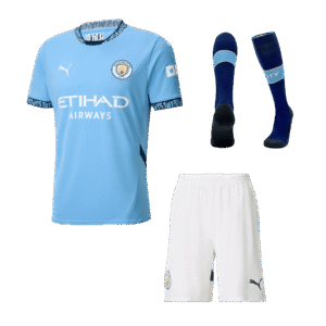 Manchester City Home  Soccer Jersey Kit(Jersey+Shorts+Socks) 2024/25 Top Soccer Jerseys Store