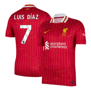 Luis Díaz #7 Liverpool Home  Soccer Jersey 2024/25 Top Soccer Jerseys Store