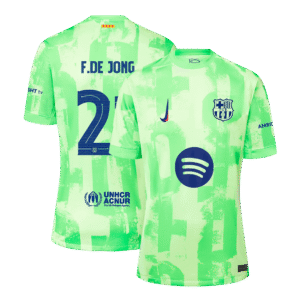 F.DE JONG #21 Barcelona Third Away  Soccer Jersey 2024/25 - UCL?Spotify Logo Without Text? Top Soccer Jerseys Store