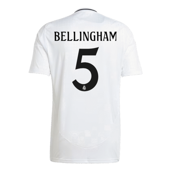 BELLINGHAM #5 Real Madrid Home  Soccer Jersey 2024/25 Top Soccer Jerseys Store