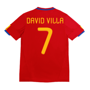 Retro DAVID VILLA #7 2010 Spain Home  Soccer Jersey Top Soccer Jerseys Store