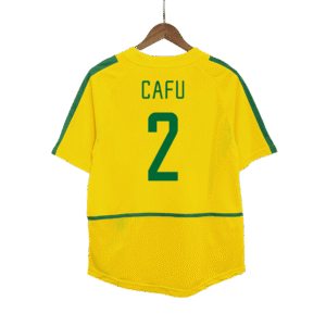 Retro CAFU #2 2002/03 Brazil Home  Soccer Jersey Top Soccer Jerseys Store