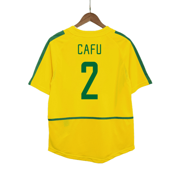 Retro CAFU #2 2002/03 Brazil Home  Soccer Jersey Top Soccer Jerseys Store