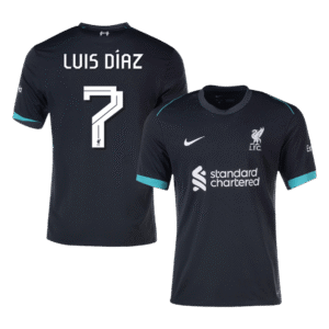 LUIS DÍAZ  #7 Liverpool Away  Soccer Jersey 2024/25 - UCL Top Soccer Jerseys Store