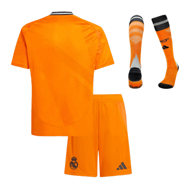 Kid's Real Madrid Away  Soccer Jersey Kit(Jersey+Shorts+Socks) 2024/25 Top Soccer Jerseys Store