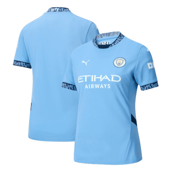 Women's Manchester City Home  Soccer Jersey 2024/25 Top Soccer Jerseys Store