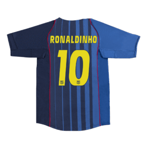 Retro RONALDINHO #10 2004/05 Barcelona Away  Soccer Jersey Top Soccer Jerseys Store