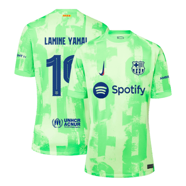 LAMINE YAMAL #19 Barcelona Third Away  Soccer Jersey 2024/25 - UCL Top Soccer Jerseys Store