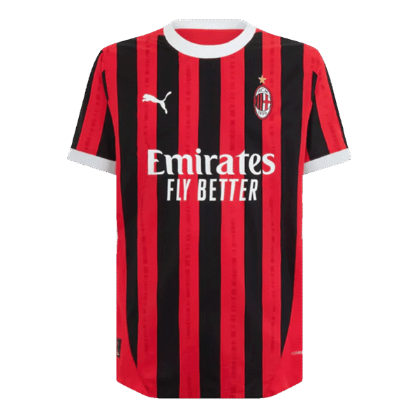 Player Version GIMENEZ #7 AC Milan Home  Soccer Jersey 2024/25 Top Soccer Jerseys Store