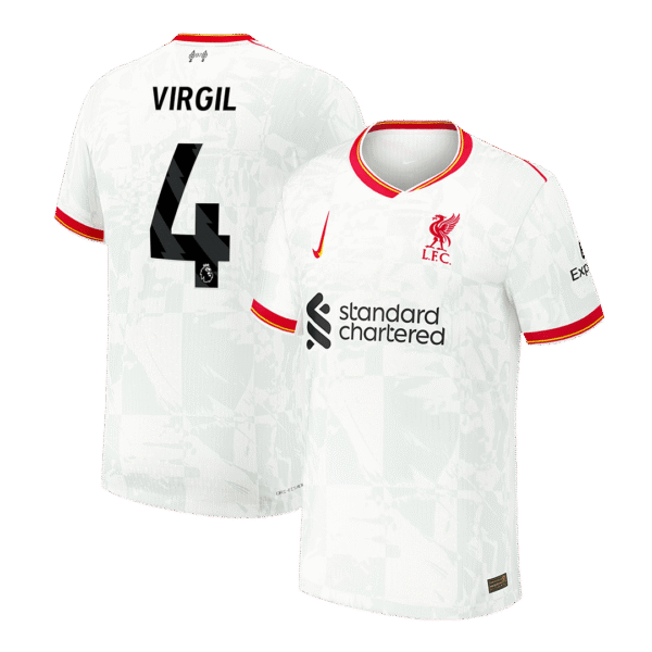 Player Version VIRGIL #4 Liverpool Third Away  Soccer Jersey 2024/25 Top Soccer Jerseys Store